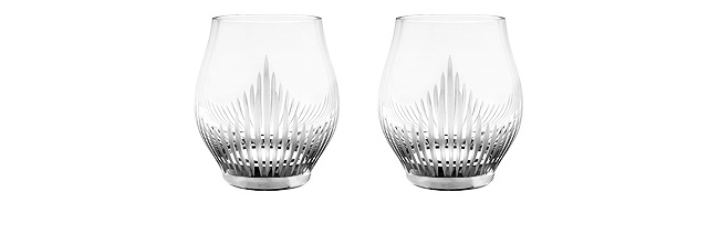 Set of 2 shot glasses 100 points in clear crystal - Lalique